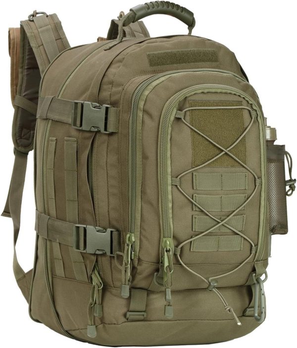 Large Military  3 Day Pack Expandable Backpack Army Daypack for Outdoor Hiking Hunting (Green)