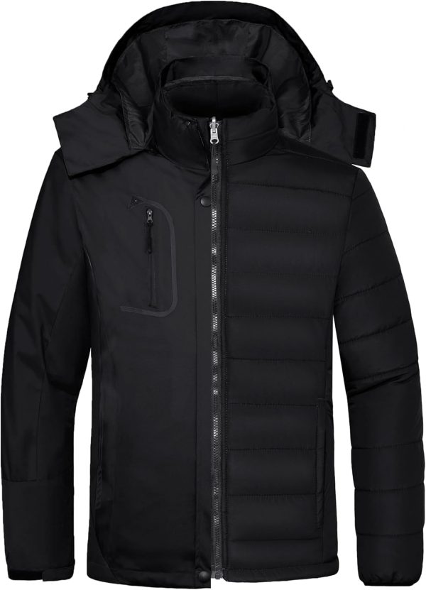 Men's 3 in 1 Waterproof Ski Jacket Warm Winter Snow Coat Puffer Rain Jacket